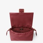FENDI Mamma Baguette Medium Burgundy nappa leather bag - Image 3